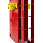 Heathrow Scientific - HEA20613 HD20613 Red ABS Plastic Manual Pipette Rack with 4 Compartment , 291 x 88 x 401 mm-0