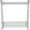 Trapezoid Organic Glass Pipette Rack, Laboratory Supporting Holder Bracket with 1.5cm Holes-4