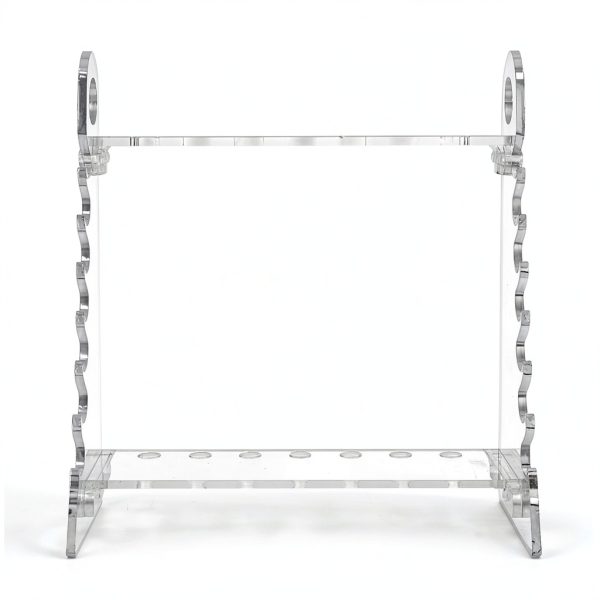 Zerodis Organic Glass Trapezoid Pipette Rack with 1.5cm Hole-6