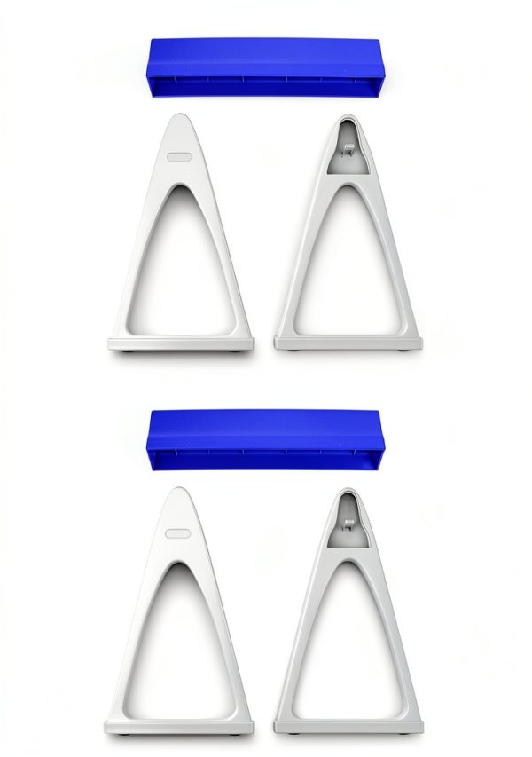QWORK Linear Pipettor Stand Rack Plastic Holds 6 Micropipettes Pack 2-7