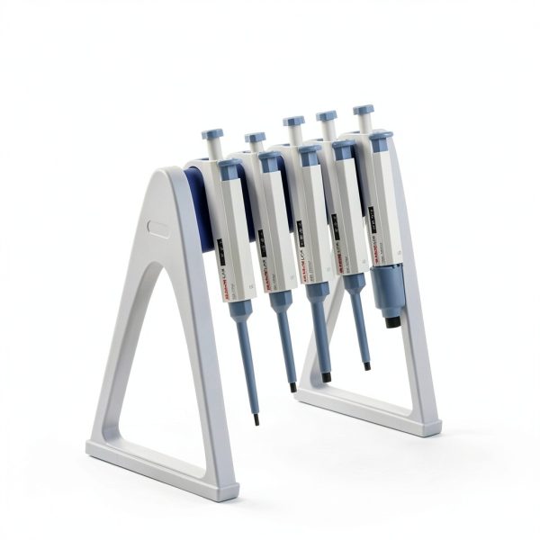 Laboratory Pipettor Stand, Stable Holding up 6 Pipettors, Useful Linear Pipette Stand Pipette Rack for Lab-0