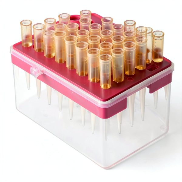 Pipette Tips Box 96-Well Polypropylene Holder by uxcell Red 2Pcs-3