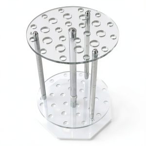 Pipette Rack LZKW 28-Hole Plexiglass Lab Holder Students Teachers-0