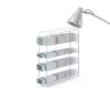 Acrylic Pipette Rack Geelin 4‑Compartment Clear Stand 15×11.8×4 in-5