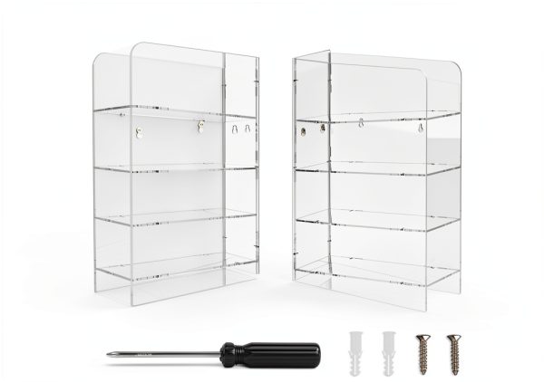 Acrylic Pipette Rack FOUR ES Scientific – Wall‑Mounted 4‑Compartment-4