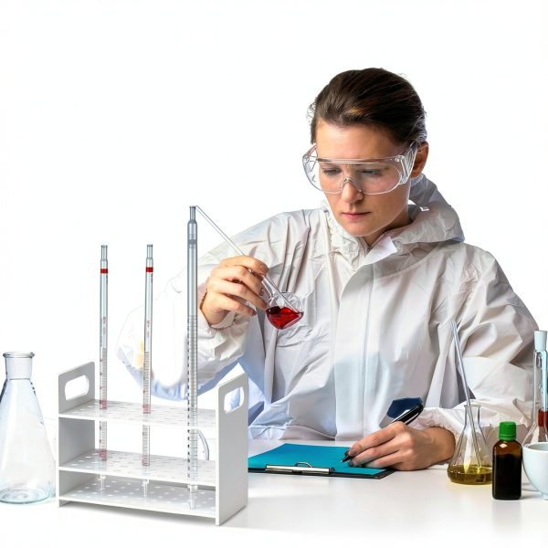Weysat Pipette Rack Acrylic Stand 9 x 7 x 4.3 in 50 Place Lab-4