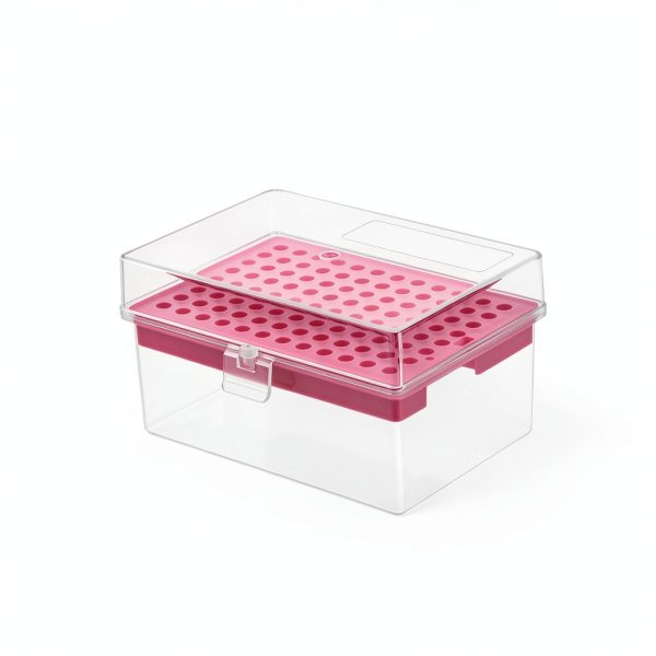 Pipette Tips Box 96-Well Polypropylene Holder by uxcell Red 2Pcs-1