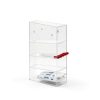 Clear Acrylic Pipette Rack DoubleFill 4-Compartment Sealed Base-1