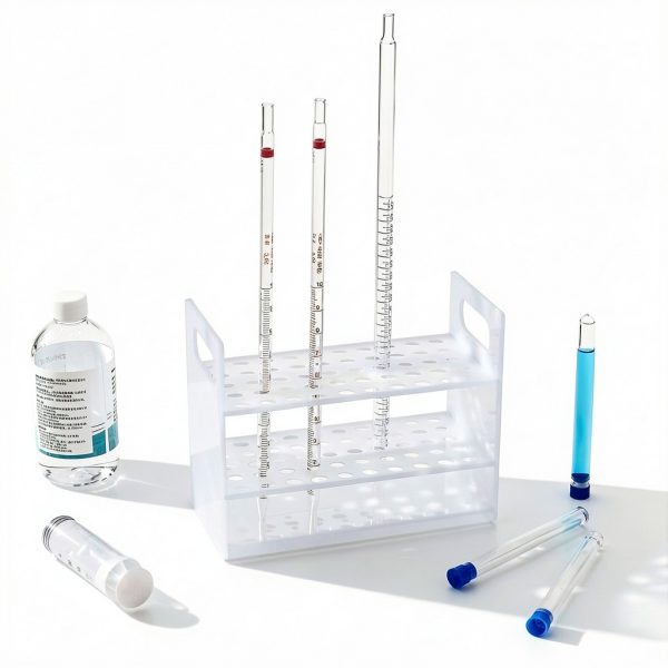 Weysat Pipette Rack Acrylic Stand 9 x 7 x 4.3 in 50 Place Lab-5