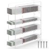Acrylic Pipette Rack Geelin 4‑Compartment Clear Stand 15×11.8×4 in-0