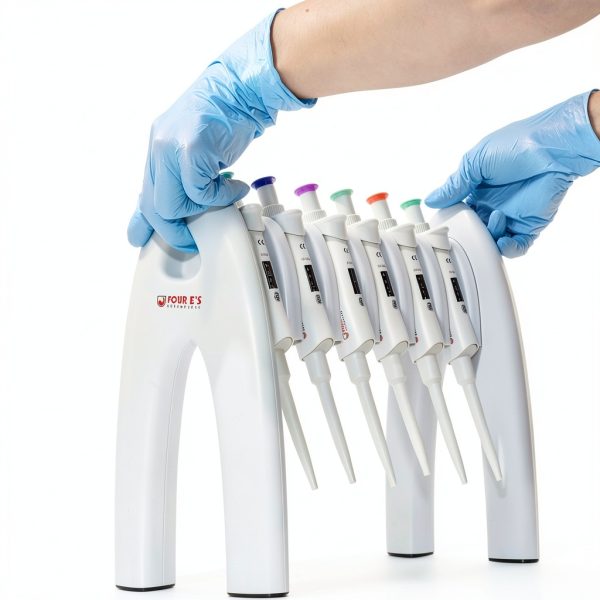 Pipette Rack 4Es USA Compact 6 Slot Stand Polished Lab Organizer-6