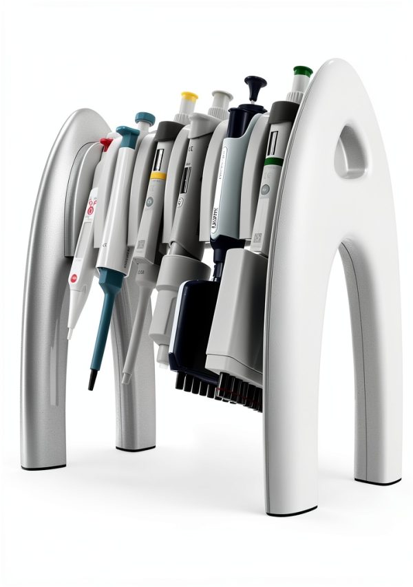 Pipette Rack 4Es USA Compact 6 Slot Stand Polished Lab Organizer-3