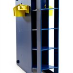 Heathrow Scientific Pipette Rack Manual 4-Compartment ABS Plastic Blue-0